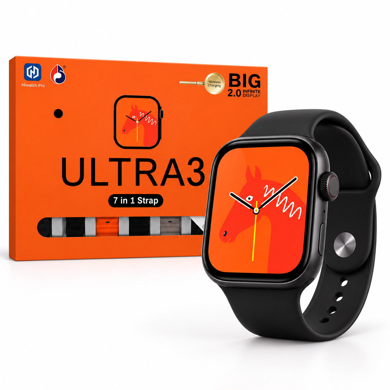 16202c78-5718-46f9-9b53-61ac7237ab97 Ultra 3 Smartwatch – Amazing 7 in 1 Straps, 2.01″ Display - Image 1